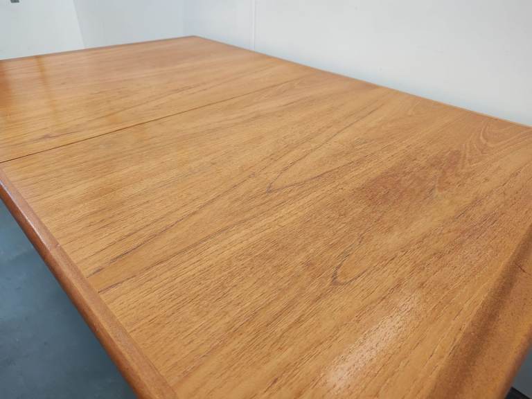 Vintage mid century teak extendable dining table