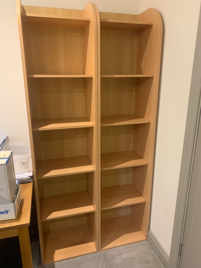 Pair of matching bookcases great condition 