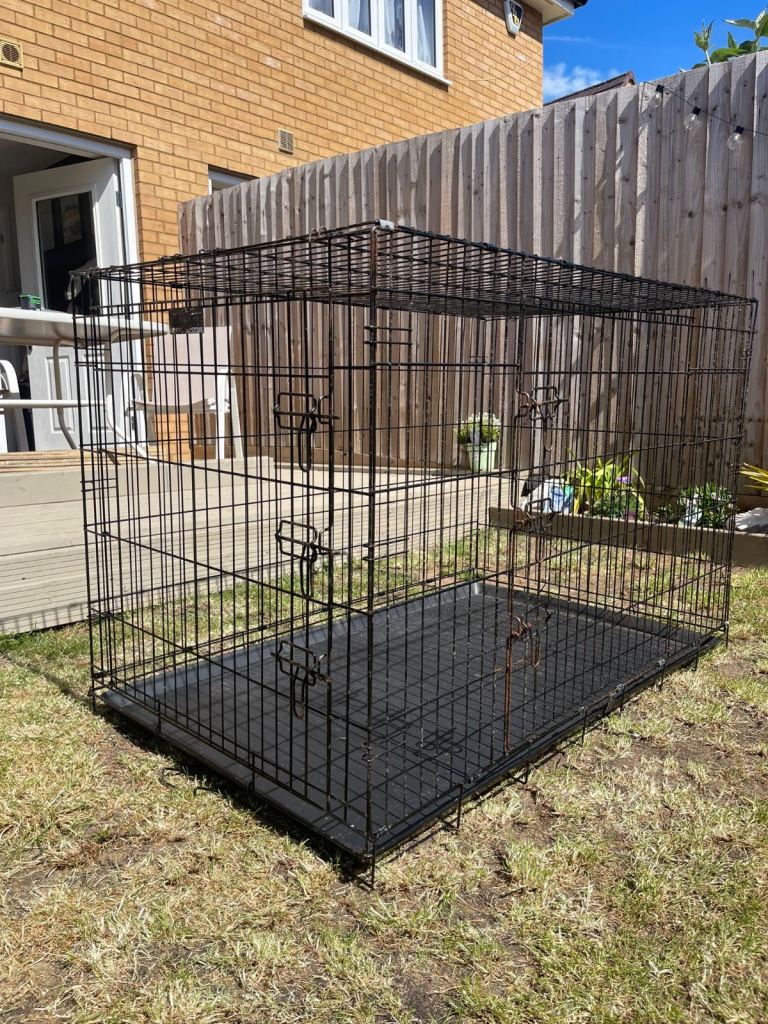 Large Dog Crate With Removable Tray