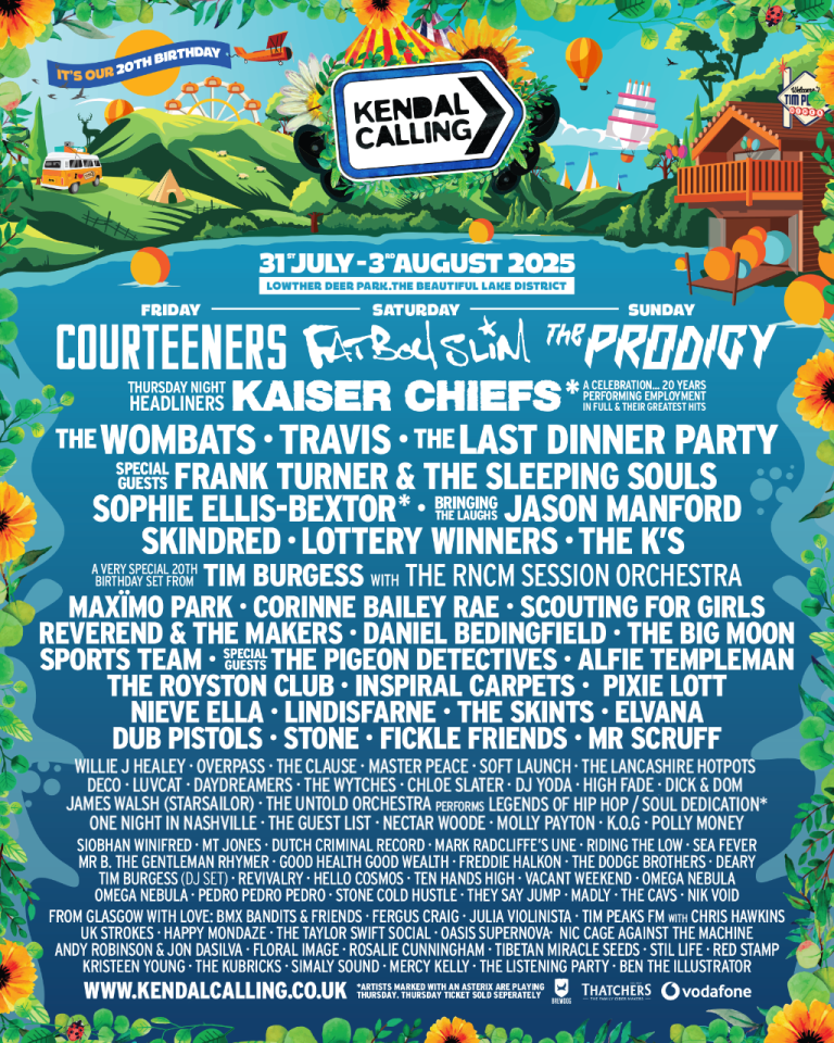Kendal Calling 2025 Festival Tickets - 31st July-3rd August