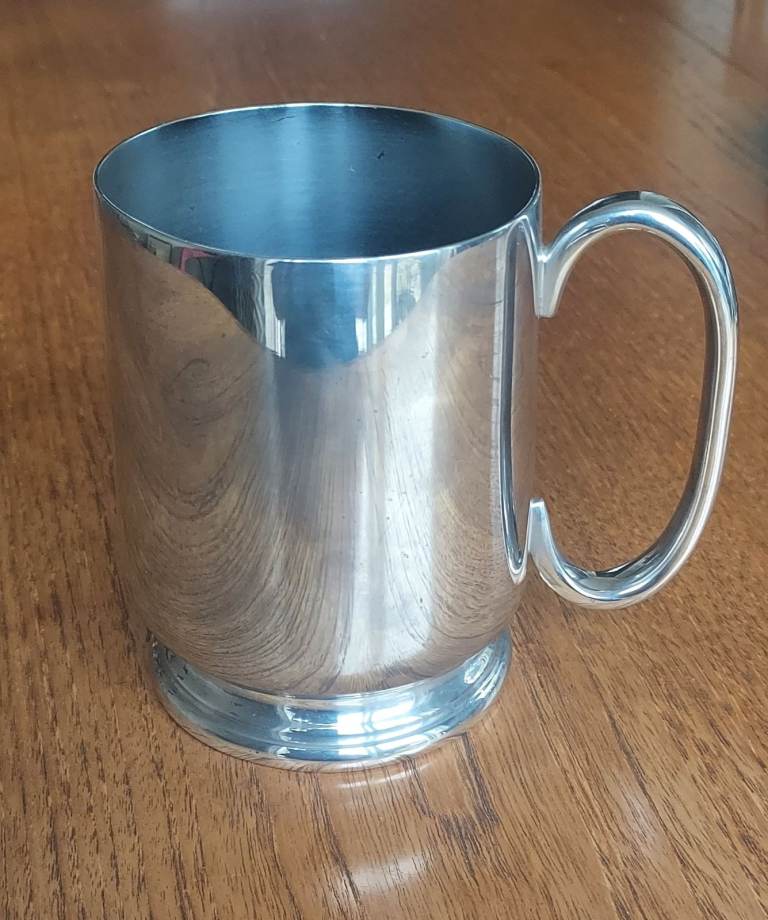 Silver Metal Mug / Tankard – Good Condition