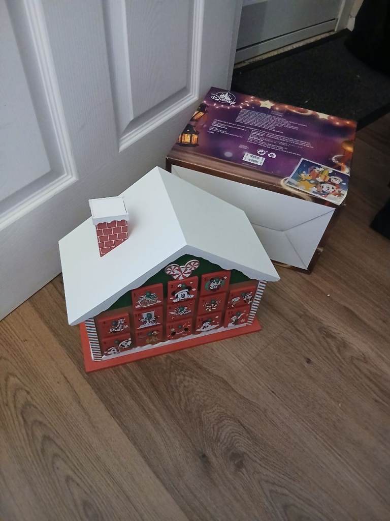 Disney wooden house advent calendar