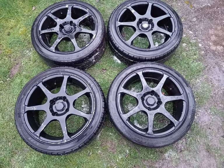 LEAGUE ALLOY WHEELS & TYRES X 4