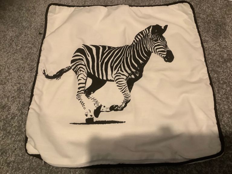 Zebra cushion cover