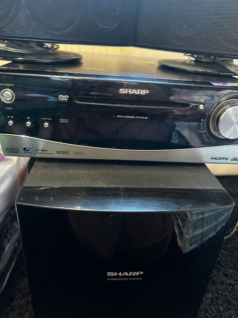 Sharp DVD player and surround soumd