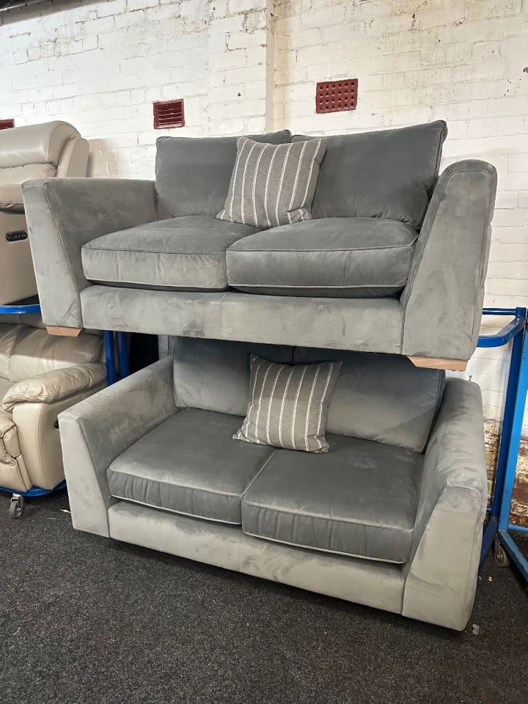 NEW EX DISPLAY JOHN LEWIS SHOREDITCH GREY SEATER SOFAS UPTO 65% OFF RRP