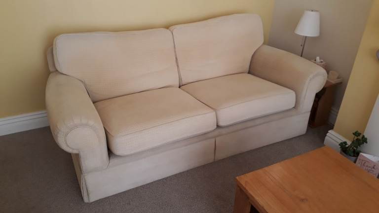 2 x three seater sofas - Marks & Spencers - Cream
