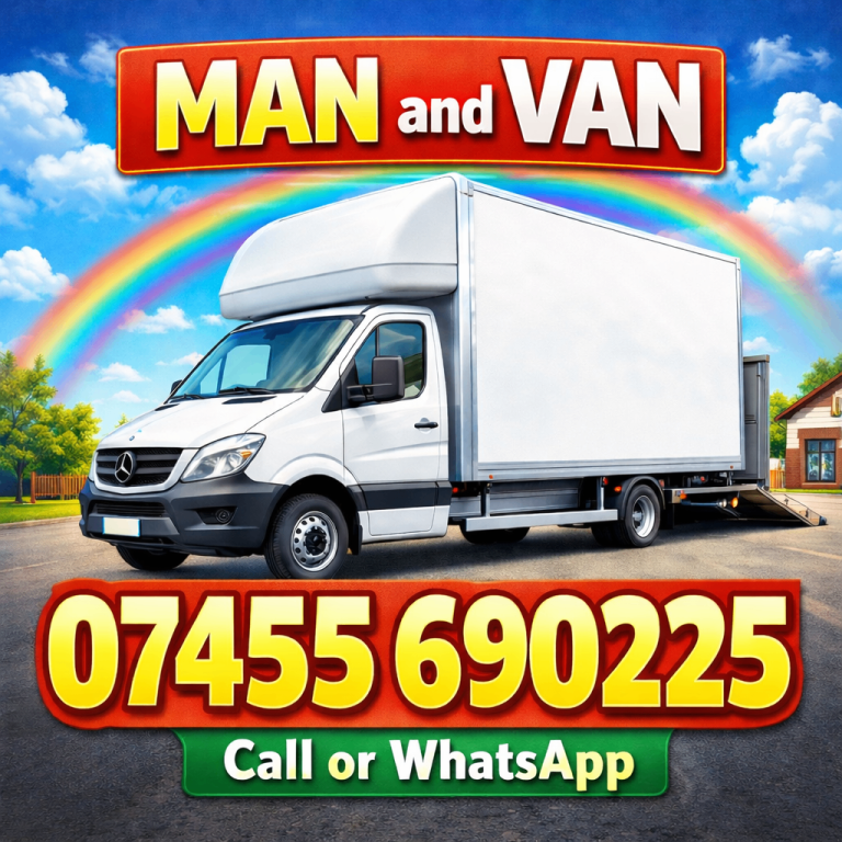 🚚 SMALL-BIG VAN MOVING LORRY LUTON VAN TRUCK HIRE WITH DRIVER FOR REMOVALS DELIVERY SERVICE AND MAN