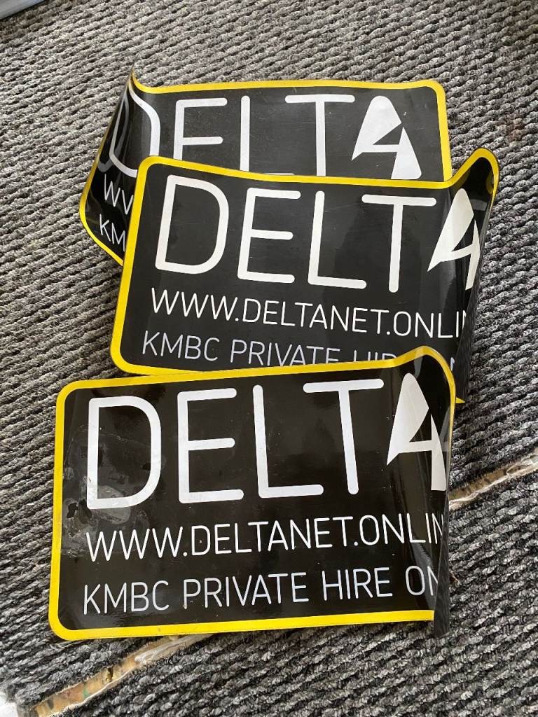 Delta (magnetic) door signs