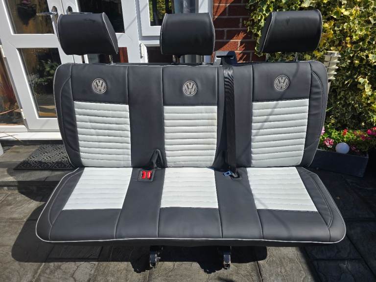 VW Transporter Quick Release Rear Triple Combi Seats with all fixings and covers
