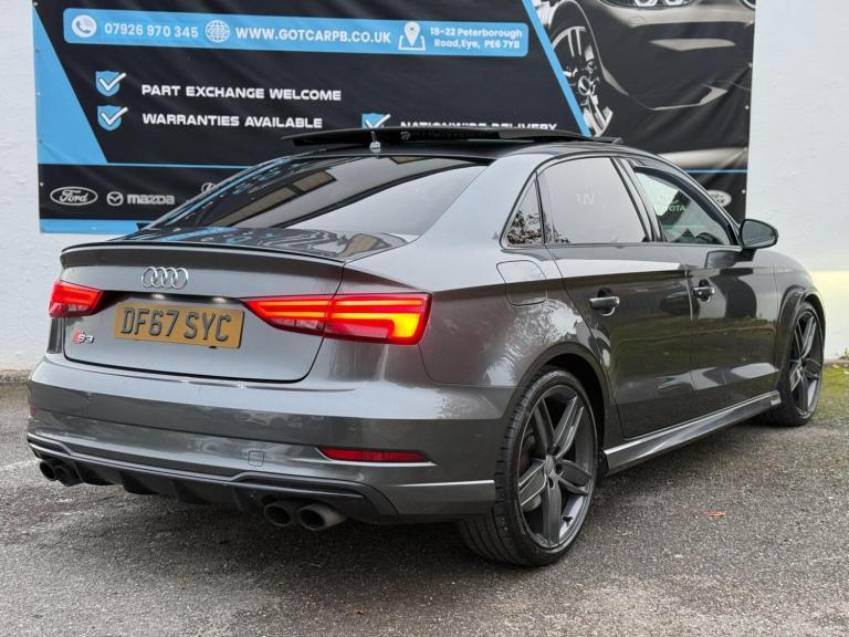 2018 Audi S3 2.0 TFSI Black Edition S Tronic quattro Euro 6 (s/s) 4dr SALOON Petrol Automatic