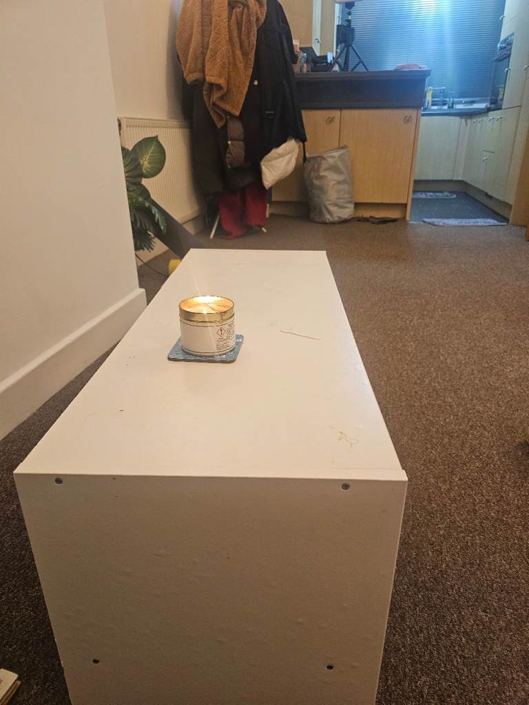 White Ikea TV Stand/ Table
