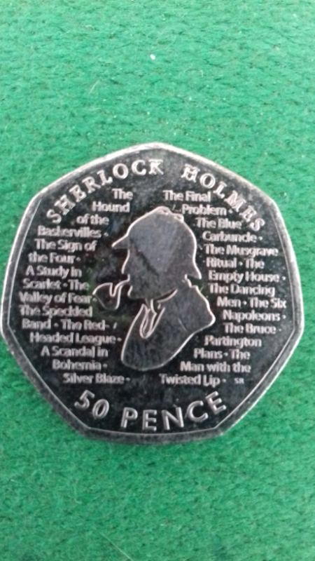 Sherlock Holmes coin. 