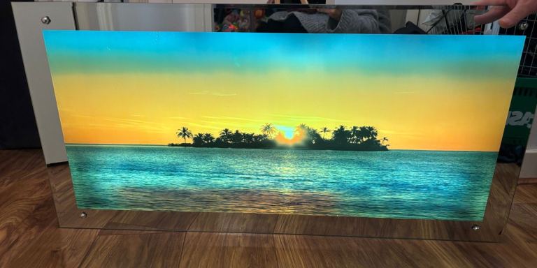 Island moving picture with sound 