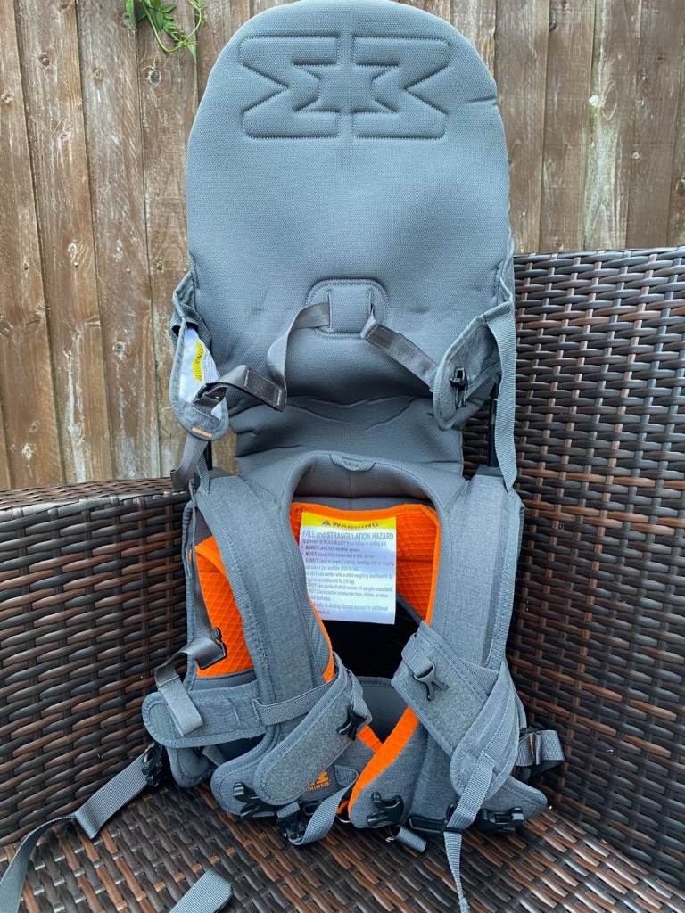 MiniMeis G4 Grey/Orange Shoulder Child Carrier / Condition: LIKE NEW/ Pick up only