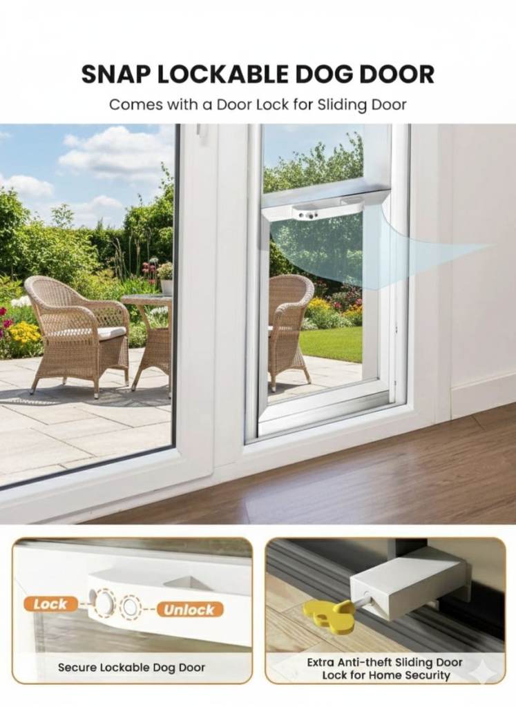 Brand new pet door for sliding glass balcony garden door £35.00! 