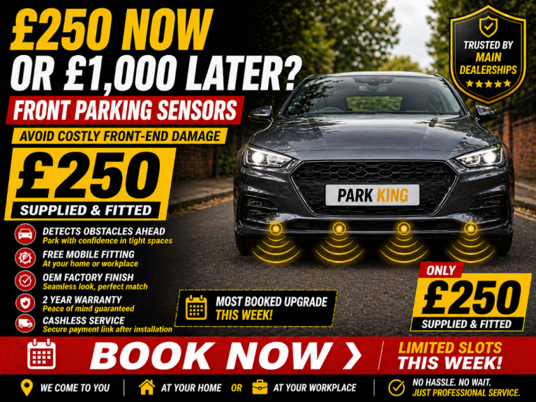 Front Parking Sensors £250 Fitted – Mobile Service Birmingham