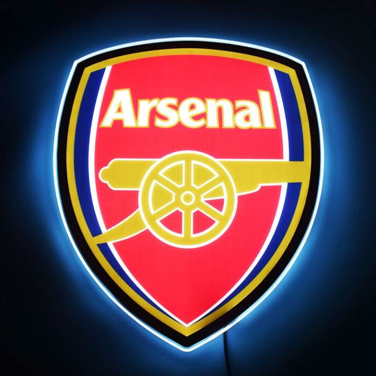 Arsenal Football Club Sign LED Light Up Panel | Football | BRE | Light Up Panel | Signage