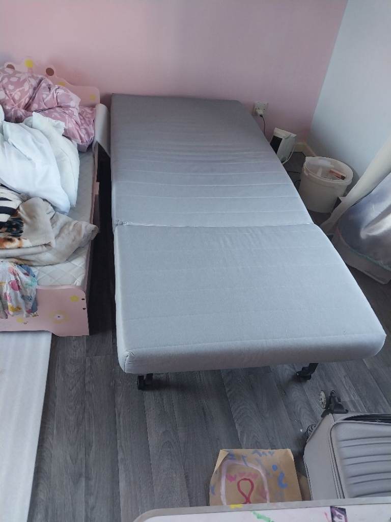 Chair bed ikea with white cover