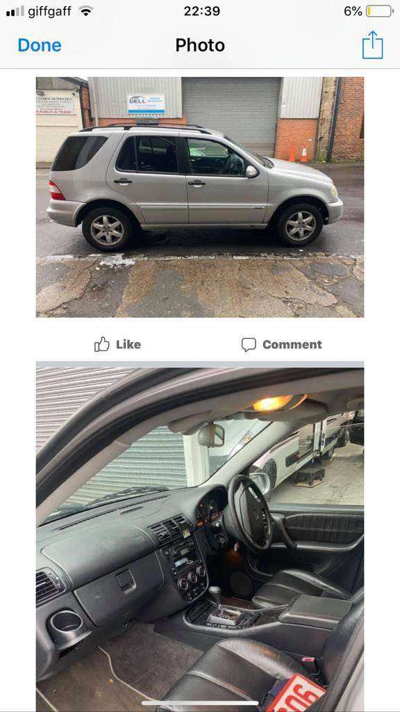 Mercedes-Benz, M CLASS, Estate, 2003, Semi-Auto, 2688 (cc), 5 doors