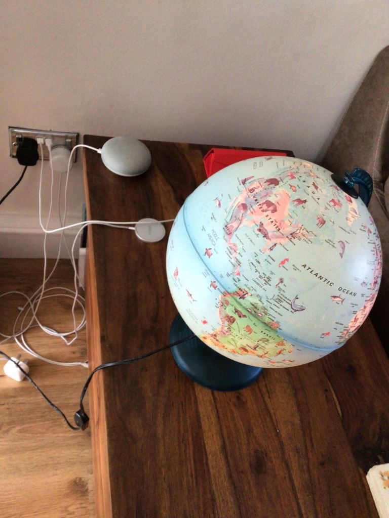 Children's Light-Up World Globe with Animals