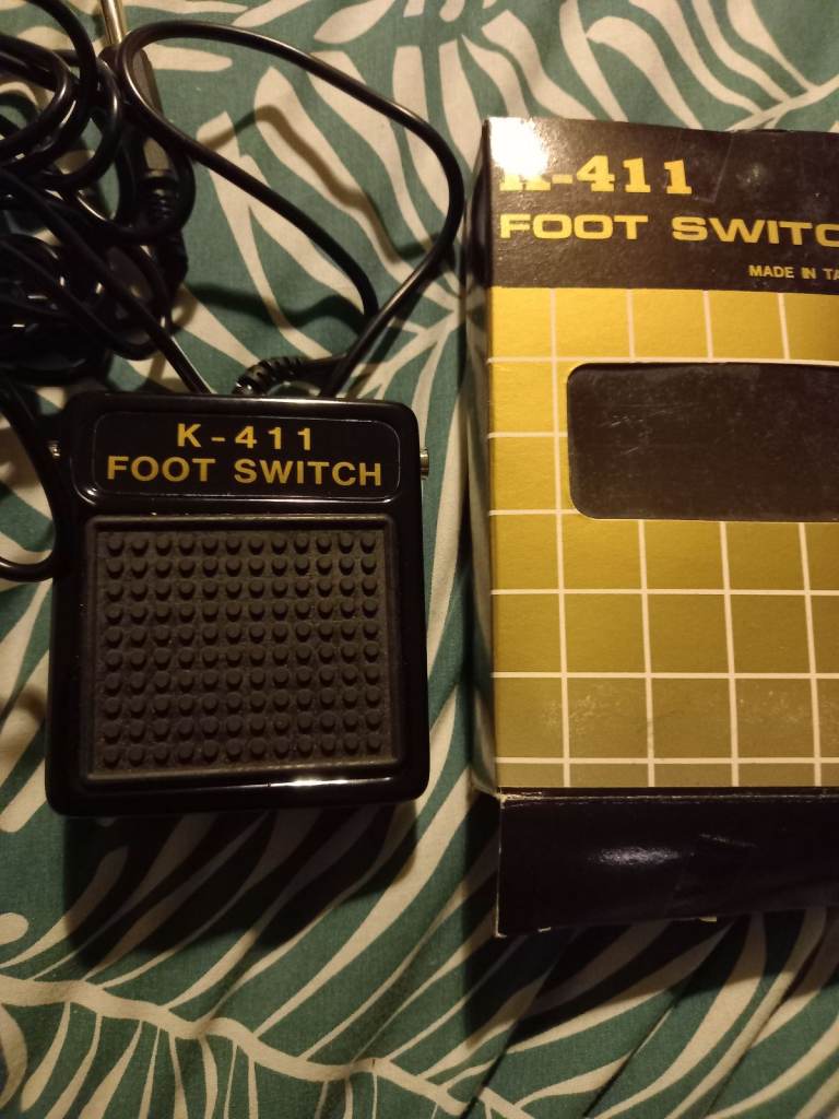 K-411 latching footswitch. Brand new