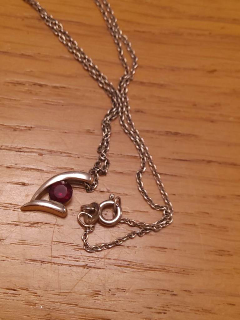 3 925 stamped sterling silver chains and pendants. £10 each or offers