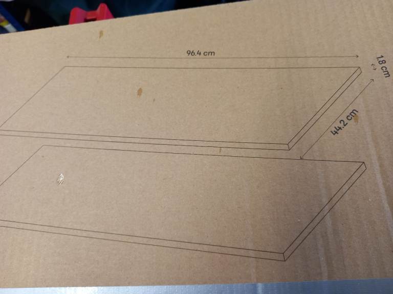 Replacement shelve for kitchen cupboard