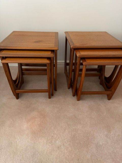 G Plan Astro Teak Nest of Tables Victor Wilkins Mid Century  x 2 sets