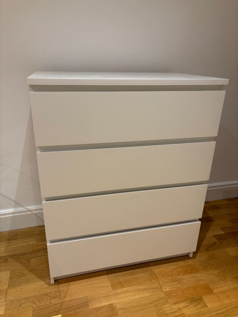 image for White IKEA Malm Drawers