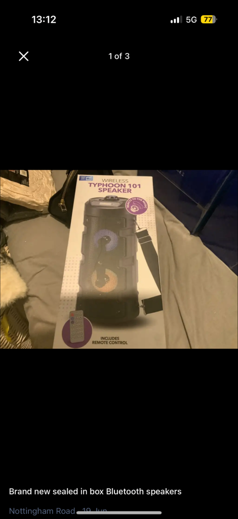 Bluetooth speaker brand new sealed in box great Christmas gift £35