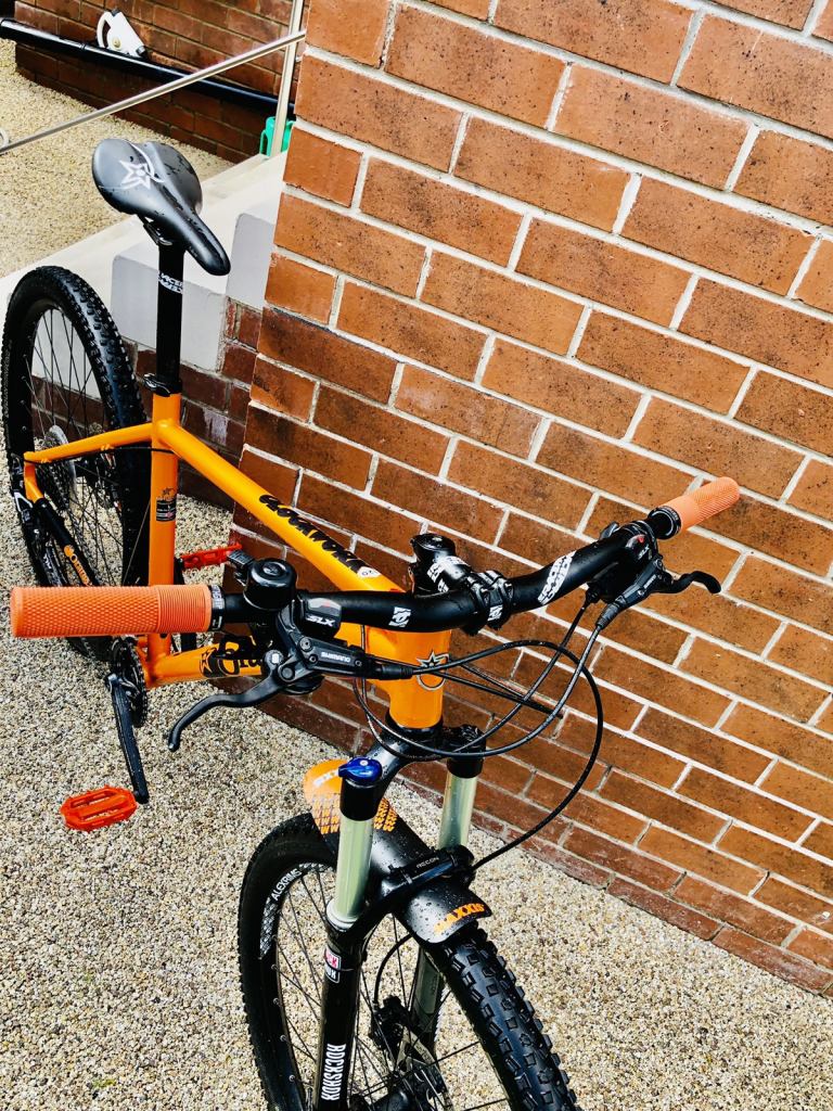 Orange clockwork Large frame MTB hard tail