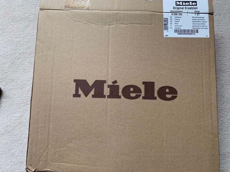 Steam generator for Miele steam oven, NEW, item number 08506355 DG/DGC IRCA