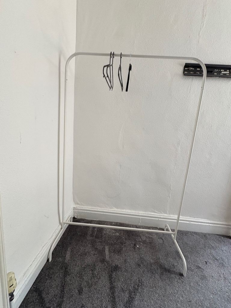 White clothes rack!