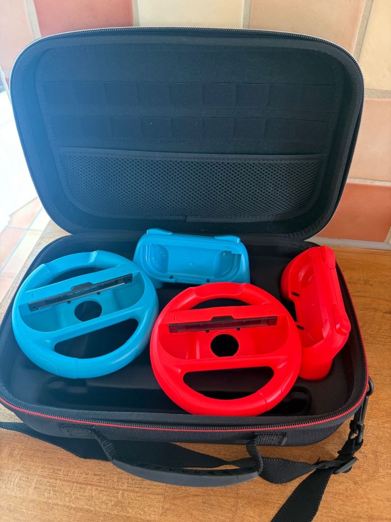 Nintendo Switch Steering Wheels and Grips with Case