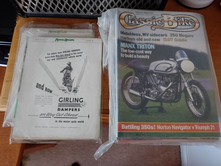 Motorcycle magazines Classic Bike 1950's 1980's