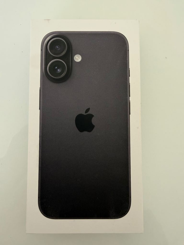 New IPhone 16 Black 128GB