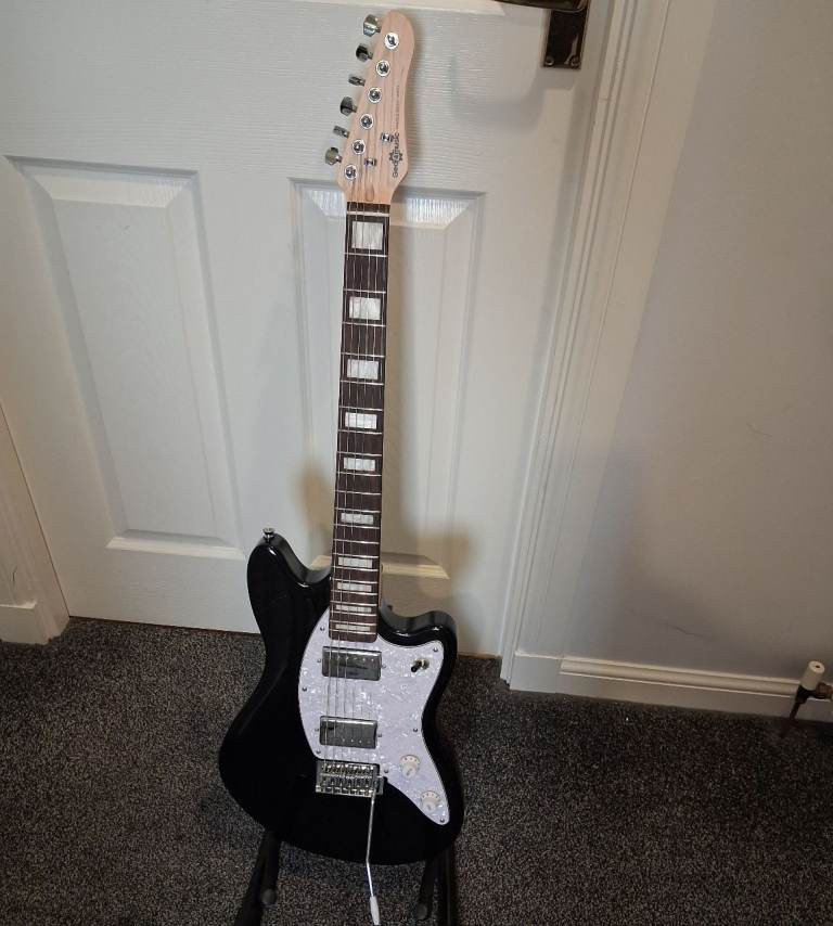 Gear4music Seattle Select Series Electric Guitar – Black