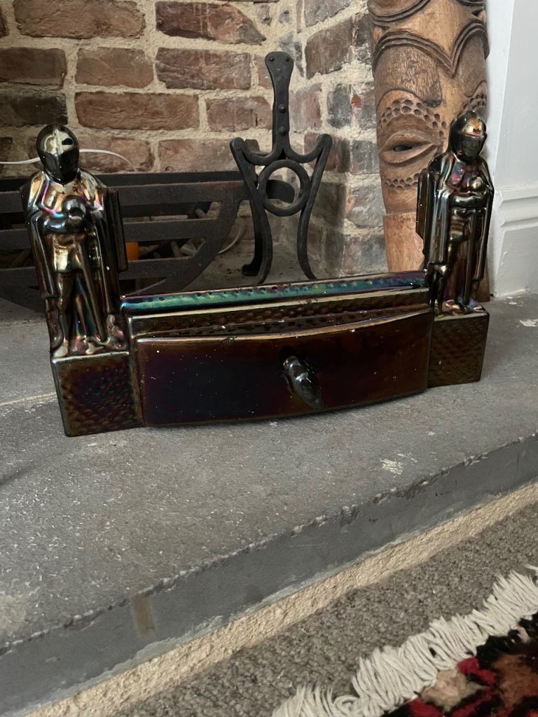 Vintage templa knight fireplace grate