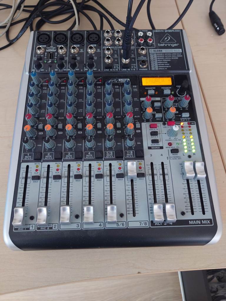 Behringer XENYX QX1204USB mixing desk as new boxes