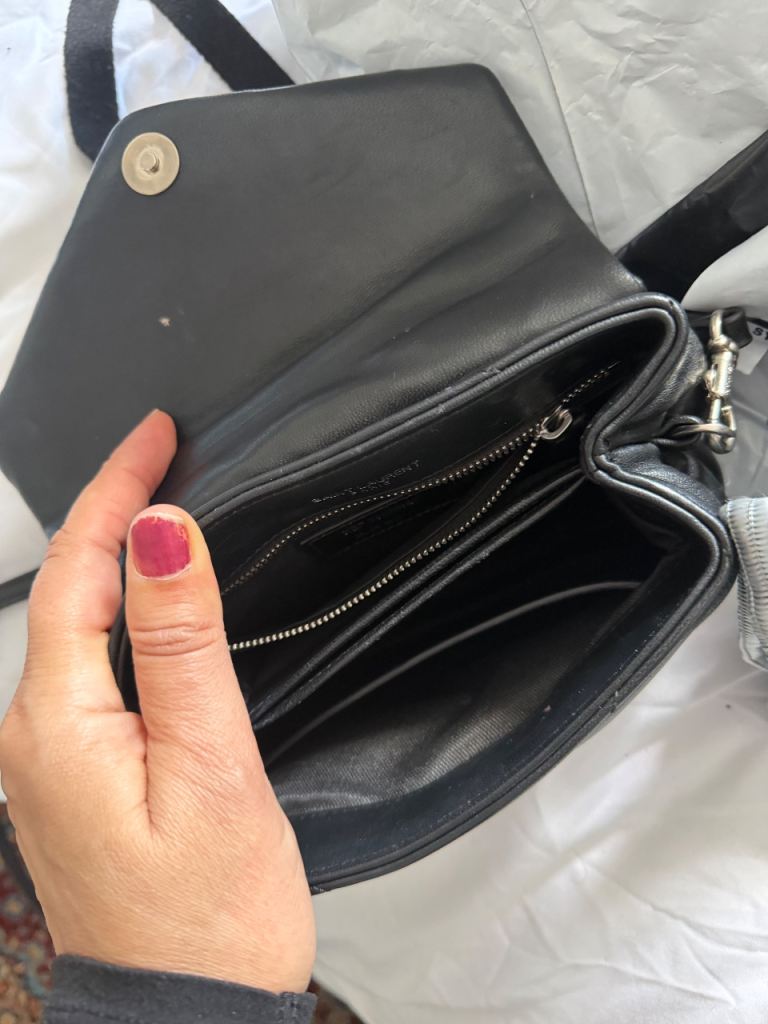 Black YSL hand bag 