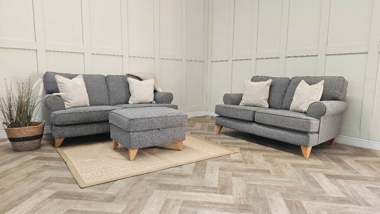 NEXT AUSTELL 3+2 Sofa Set with Storage Footstool 