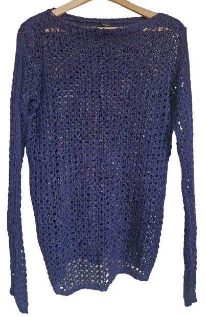 open knit cotton jumper/dress vintage 1980s NZ punk