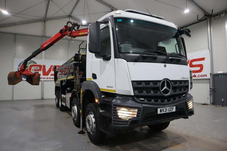 2021 (21 PLATE) Mercedes Benz AROCS 3240 8x4 Euro 6 Tipper Grabs