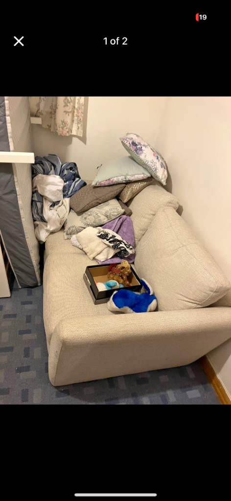 image for Sofa and foot stool