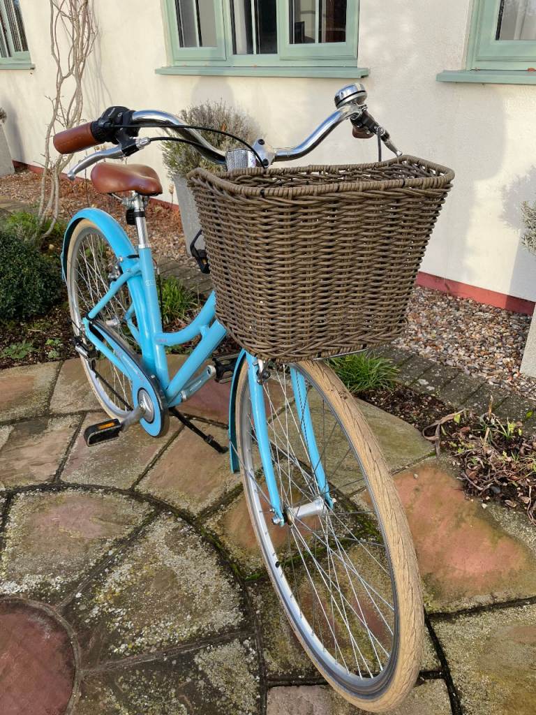 Adventure Prima Cafe Blue Ladies Bike with Basket
