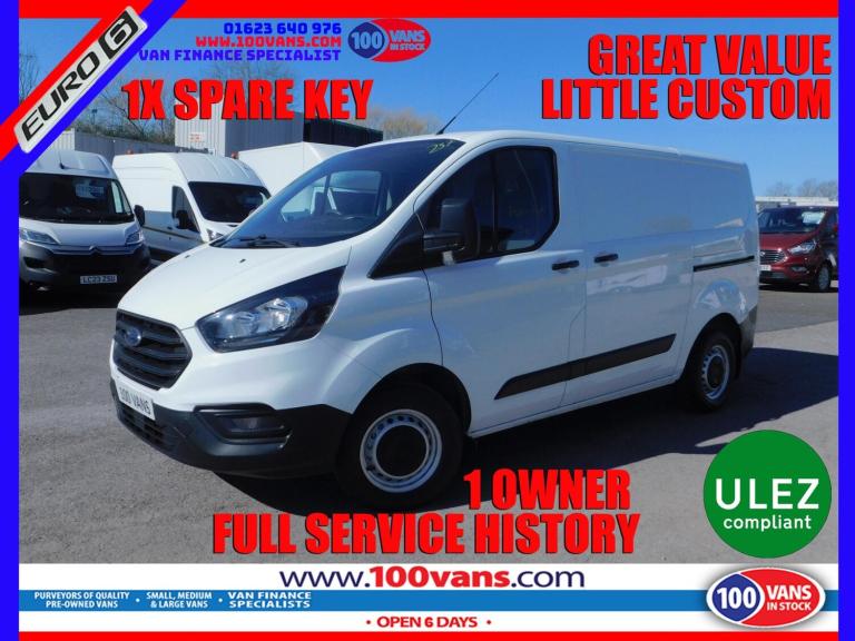 2019 Ford Transit Custom 2.0 300 EcoBlue L1 H1 Euro 6 5dr PANEL VAN Diesel Manual