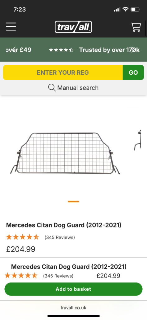 Mercedes Citan Dog Guard 