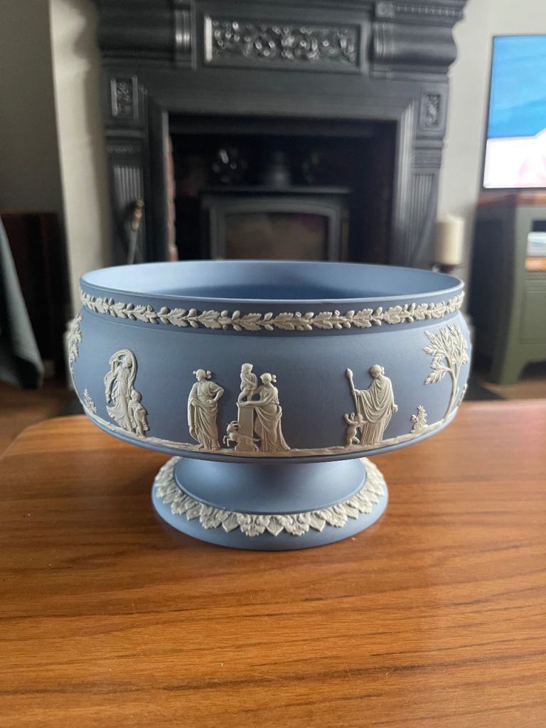 Wedgwood Blue Jasperware Ornamental Bowl