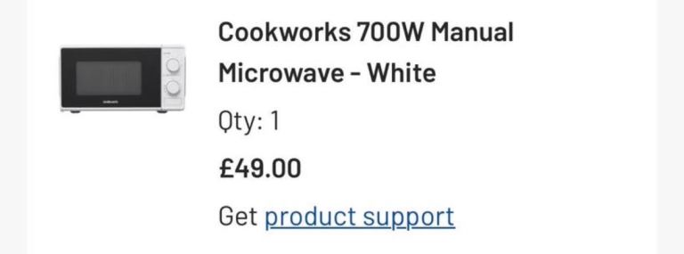 SOLD | cookworks Microwave – White